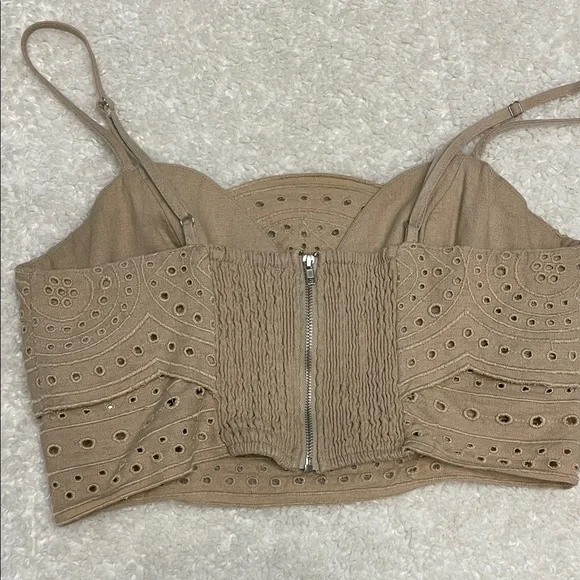 Jason Wu Tan Eyelet Skirt Set - Picture 5 of 10